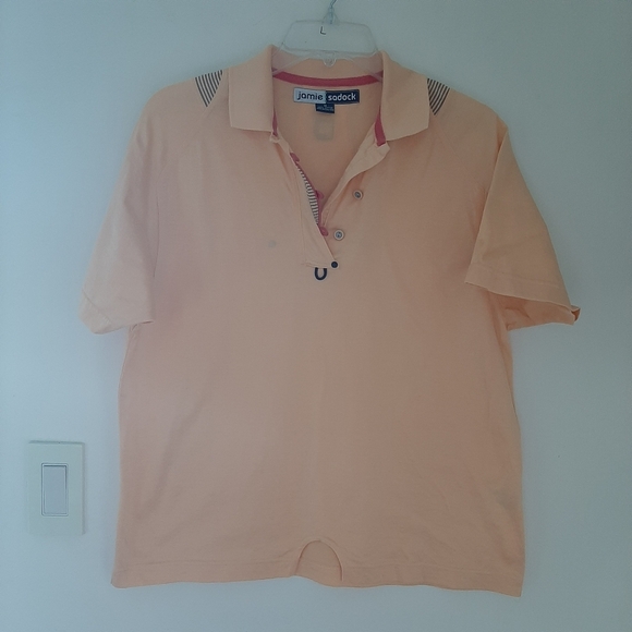JAMIE SADOCK POLO STYLE TOP - Picture 1 of 12